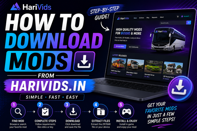 How to download mods from HariVids
